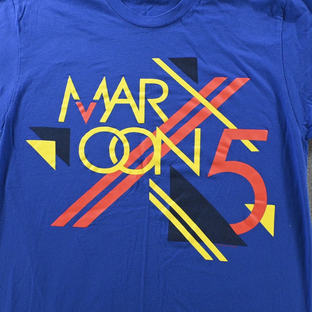 Next Level Maroon 5 2013 VIP Concert Tour Graphic T-Shirt Small Blue - Picture 4 of 8